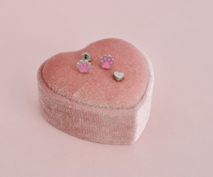 Pink Paw-Silver