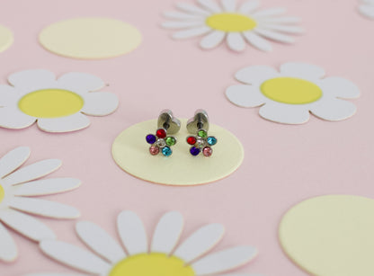 Gem Flower - Silver