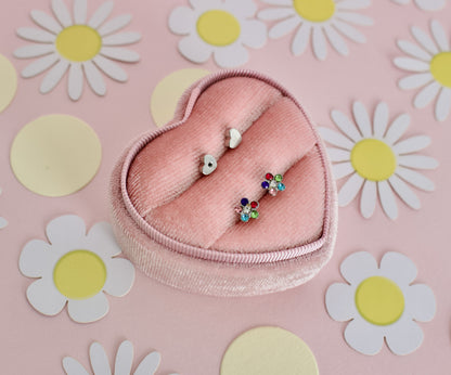 Gem Flower - Silver